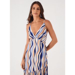Vestido Cropped Crepe Estampa Carioca